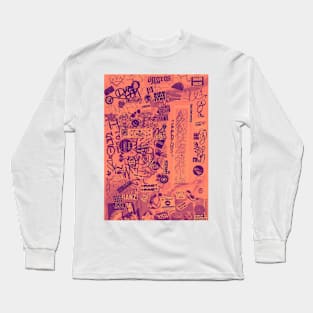 Urban Graffiti Pop Art Style Long Sleeve T-Shirt